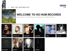 Tablet Screenshot of hohumrecords.com
